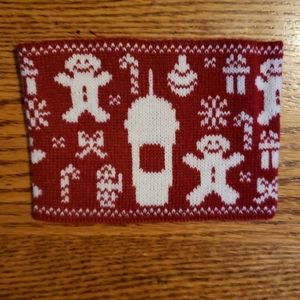 Starbucks, Ugly Sweater Frappuccino Red Sleeve